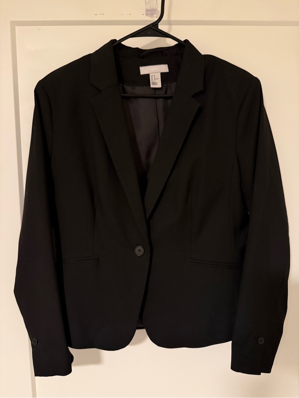 H&M Black Women's Tailored Blazer - Single-Button